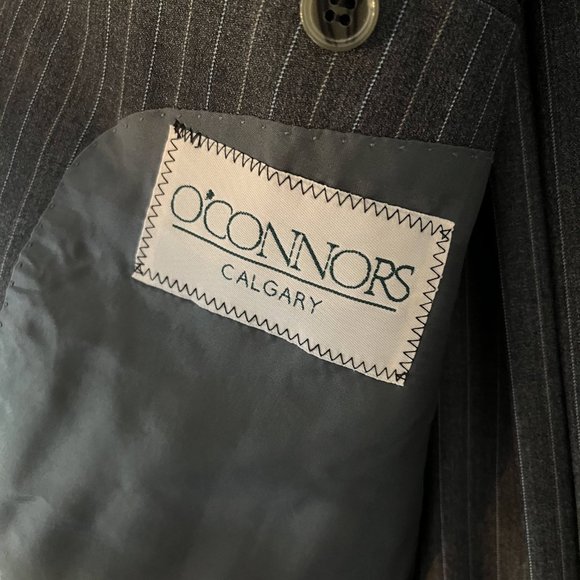 COPPLEY GREY STRIPED BOCELLI MILLER SUIT (ALTERED) - Picture 3 of 8